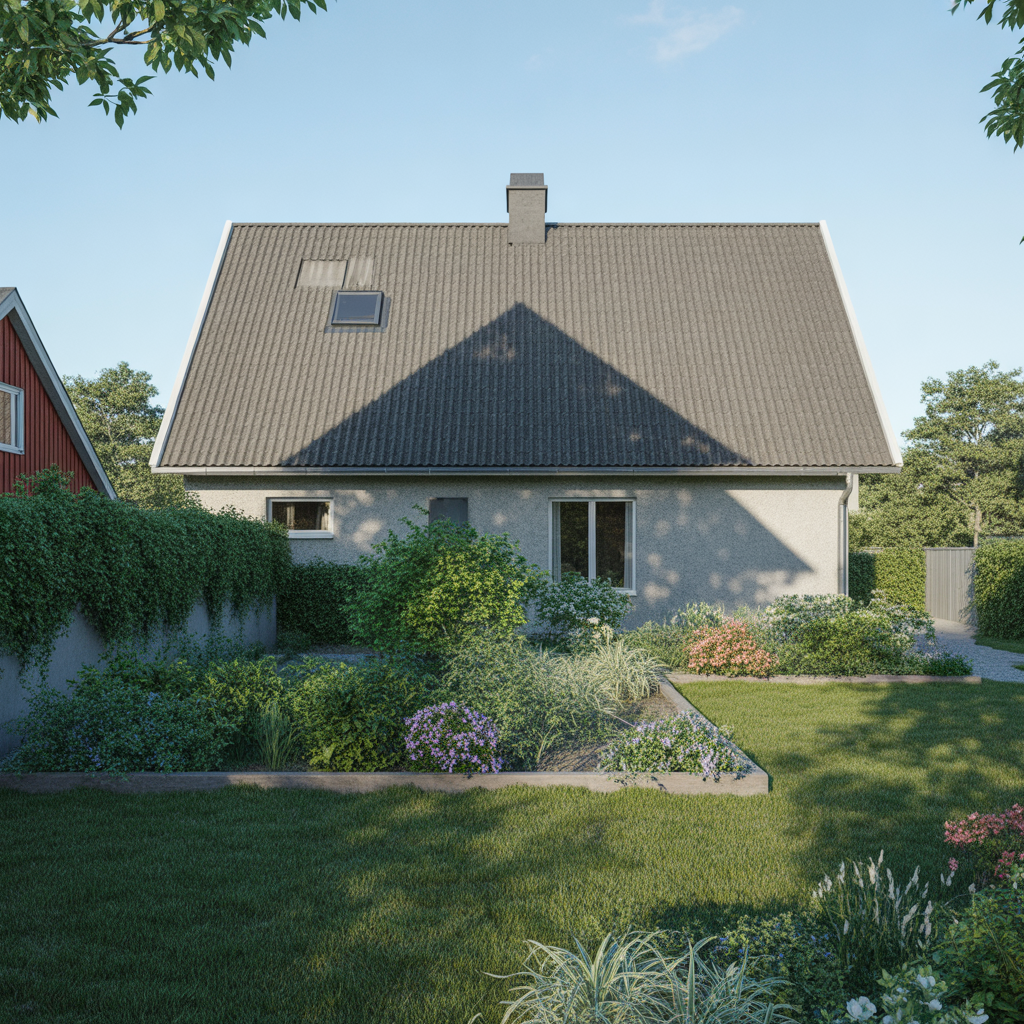 2.Hur takets skugga kan paverka tradgarden och omgivningen