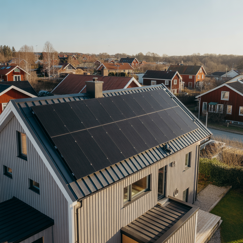 5.Kan taket bli en del av ditt hus energiproducerande system