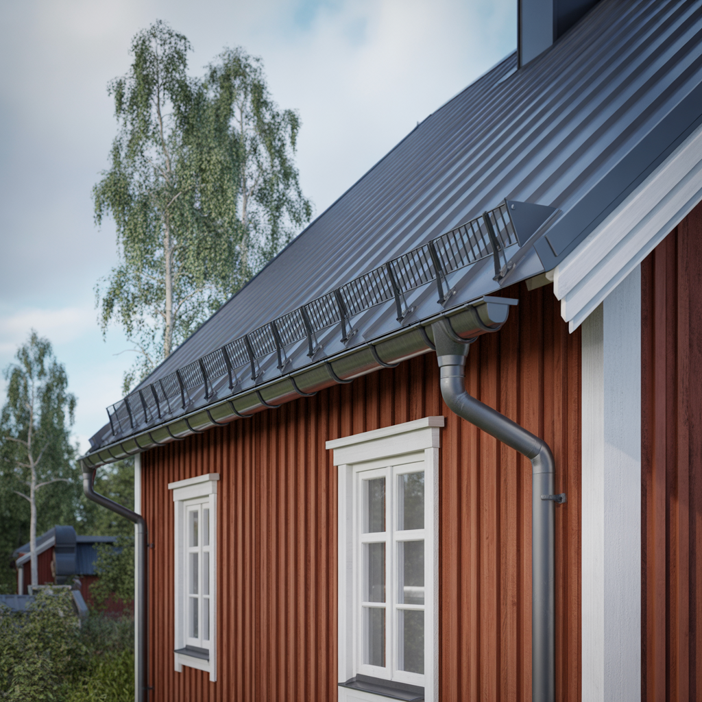 takavvattning dimensionering fall och montering