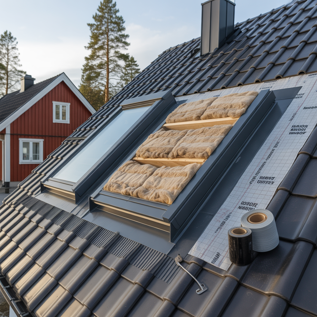 byta takfonster kostnad isolering och tatskikt